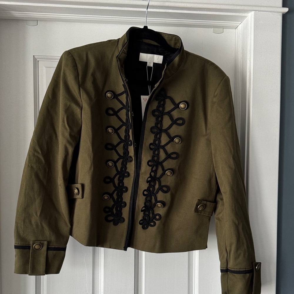 Zara Olive Military napoleon with fireman’s clasp